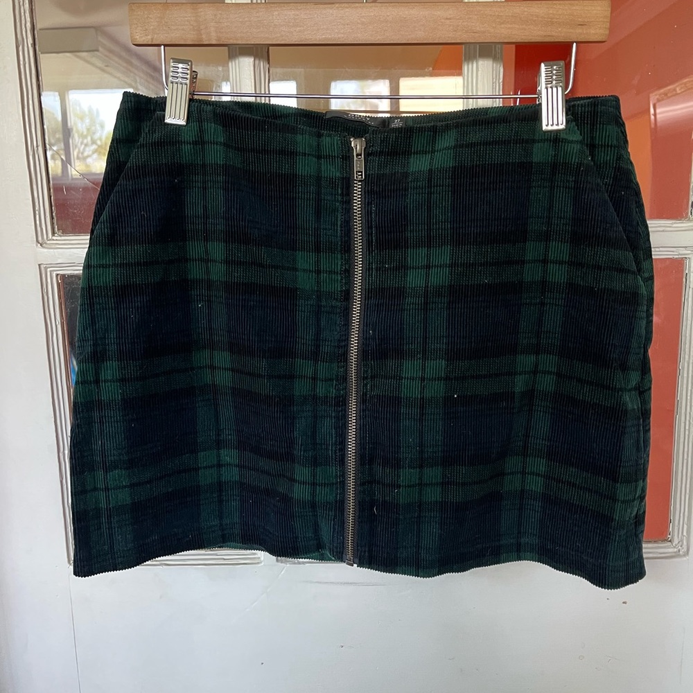Obey Plaid Mini Skirt